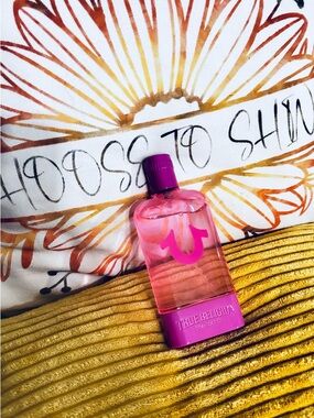 True Religion Pink & Purple Women's Fragrance Bottle